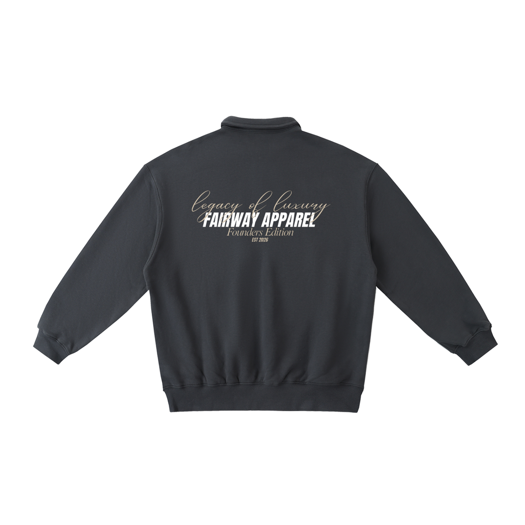 Heavyweight Polo-Collar Sweatshirt