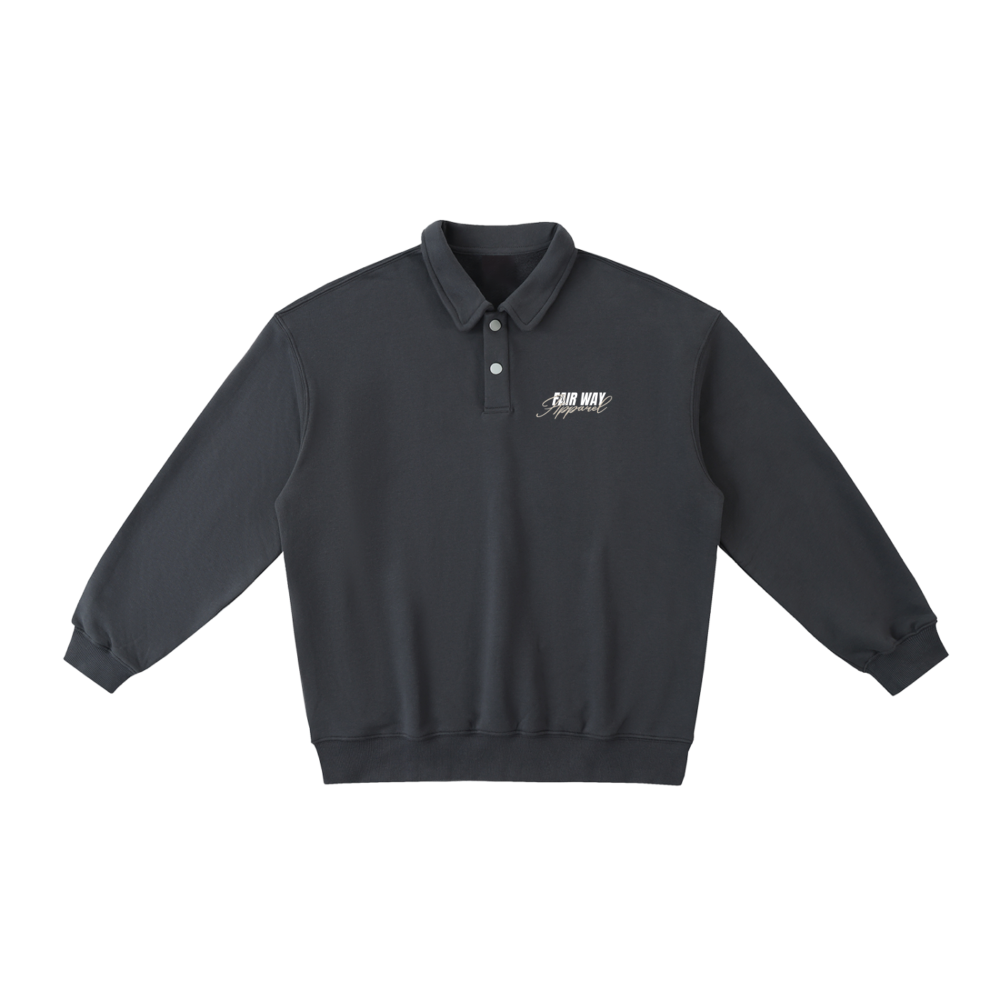 Heavyweight Polo-Collar Sweatshirt